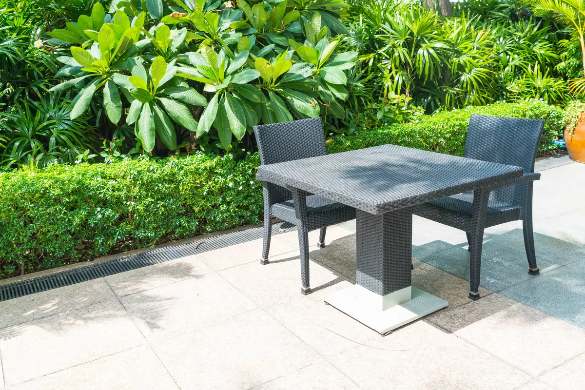 Outdoor gathering area with pavers and seating in Greenville, NC